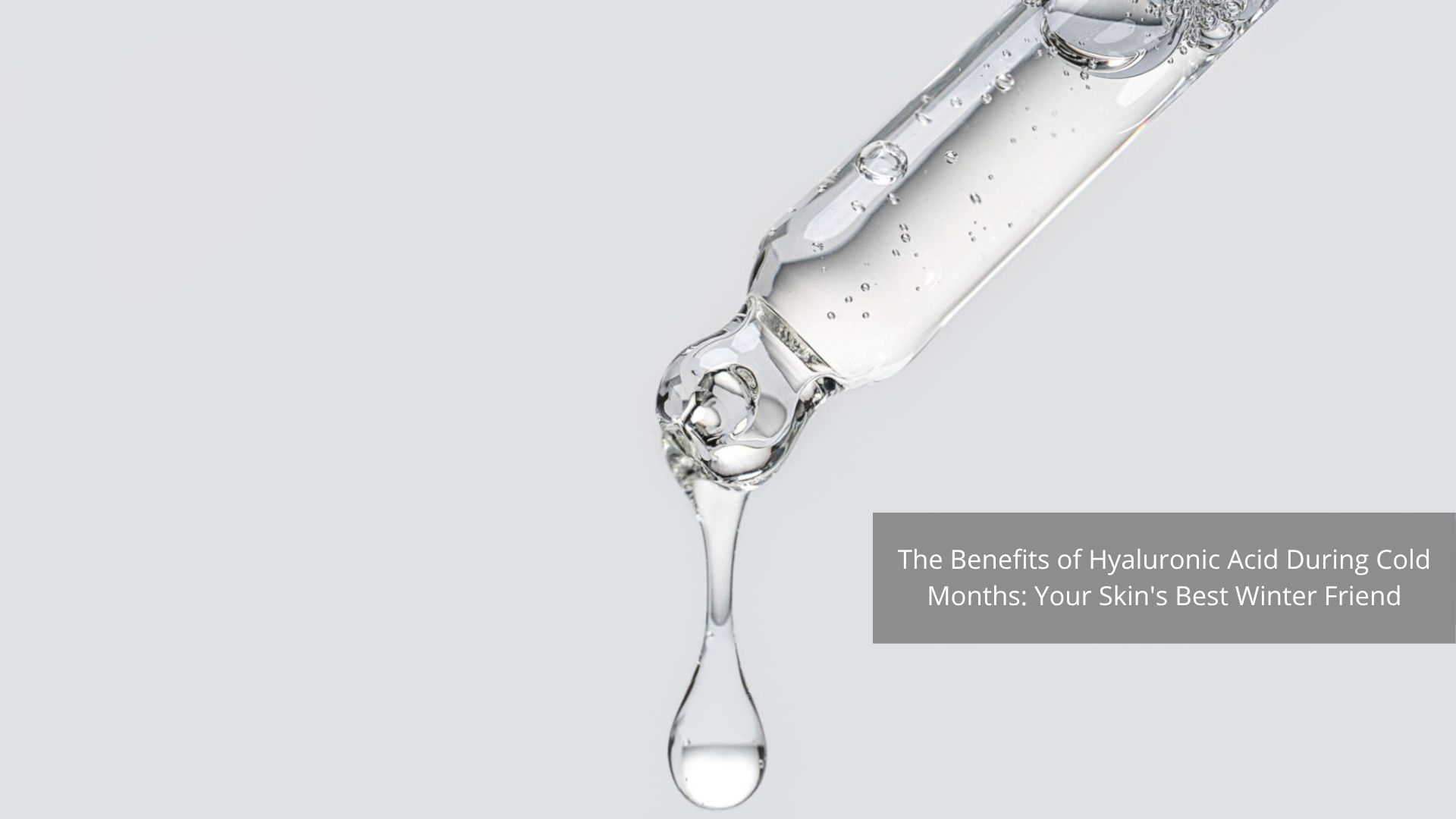 Hyaluronic acid serum for winter skincare routine