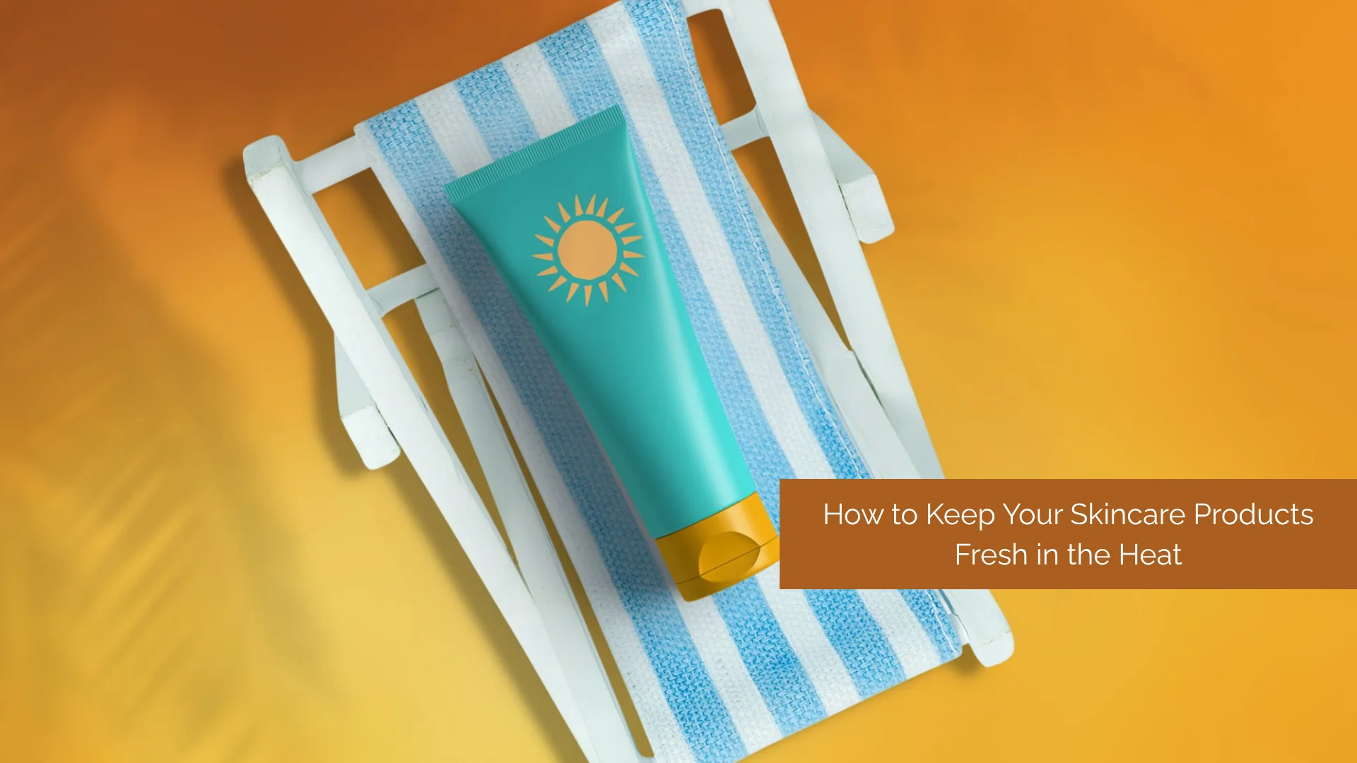 Vitamin C serum exposed to direct sunlight on a windowsill, showing poor skincare storage